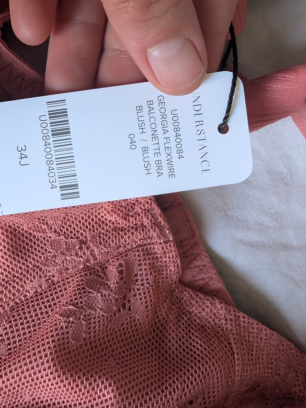 Understance 34J Georgia Flexwire Balconette Bra — Blush
